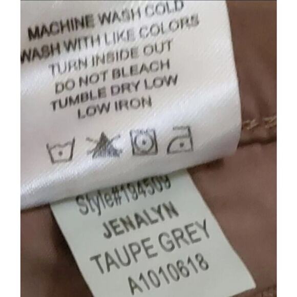 Lila Ryan The Jenalyn Bootcut Trousers Size 16 Taupe Grey NWT Excellent A109 - Picture 5 of 7
